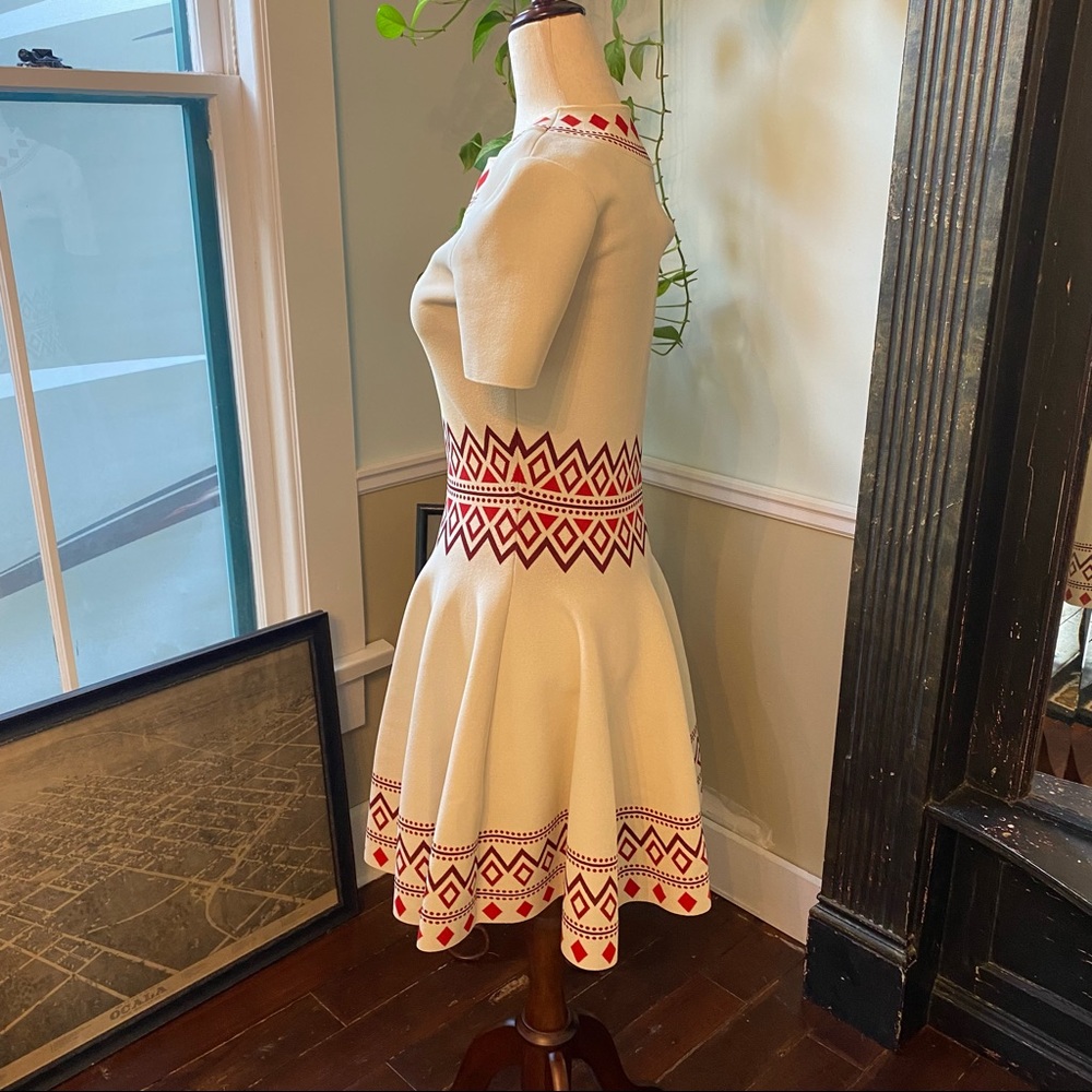 Alexander McQueen contrast stitch intarsia mini-dress - Picture 7 of 7